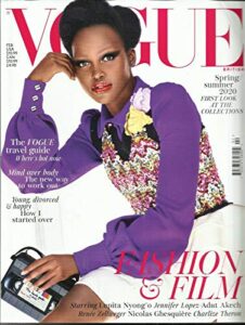 vogue british magazine, fashion & film * the vogue travel guide february, 2020