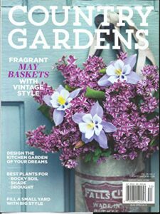 country gardens magazine, fragrant may baskets with vintage style, spring, 2020