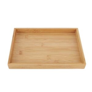 rectangular fruit tea food serving tray japanese style bamboo wooden for restaurant home 19.2 * 10.2 * 3cm