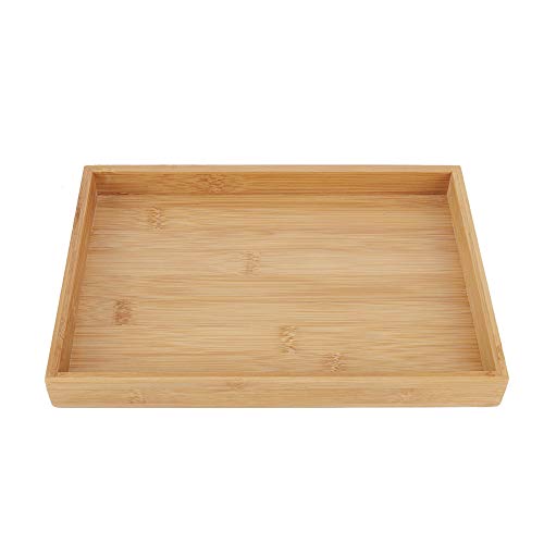 Rectangular Fruit Tea Food Serving Tray Japanese Style Bamboo Wooden for Restaurant Home 19.2 * 10.2 * 3cm