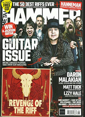 METAL HAMMER MAGAZINE, THE GUITAR ISSUE AUGUST, 2018 NO. 311 FREE CD