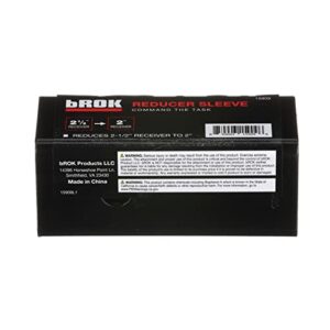 bROK Products 15909 2-1/2" to 2" Reducer Sleeve Adapter , black