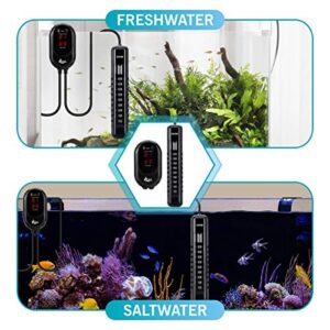 AQQA Aquarium Heater 200W for 45-80 Gallon Submersible Fish Tank Heater for Aquarium Betta Fish Heater Aquarium Thermostat Heater Freshwater and Saltwater (200W for 45-80 Gal)