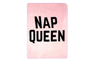 nap queen soft throw blanket | 45 x 60 inch cozy lightweight fleece blanket