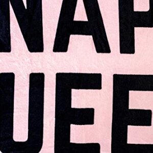 Nap Queen Soft Throw Blanket | 45 x 60 Inch Cozy Lightweight Fleece Blanket