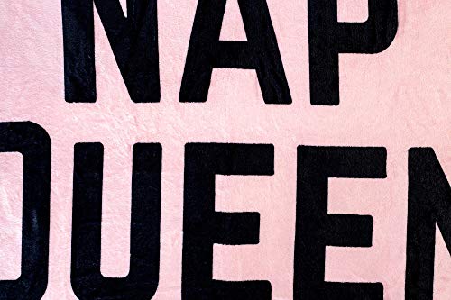 Nap Queen Soft Throw Blanket | 45 x 60 Inch Cozy Lightweight Fleece Blanket