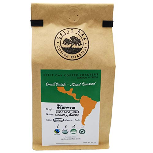 3 PACK of Perfect Espresso Blend Whole Beans. Africa, Indonesia and South America best Beans. Balanced mind blowing Nona Espresso, Cherry and Earthy Notes, Dark Chocolate, Caramel, Creamy and Walnut taste. Try Split Oak Coffee Roasters!