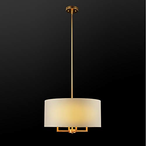 Globe Electric 60340 Emery Pendant Lighting, Matte Brass