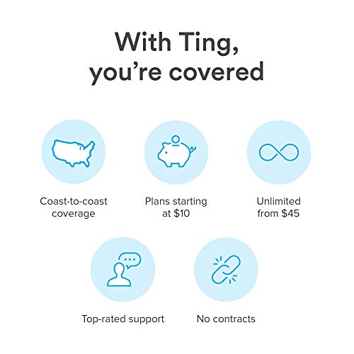 Ting Mobile Sim Card kit for Unlocked Phones - Bring Your own Compatible Phones - Unlimited Talk & Text Plan Starts at $10/Month