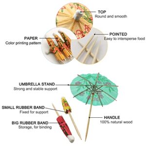 BLUE TOP Cocktail Umbrella Parasol Picks 4 Inch Pack 144 Assorted Colors,Drink Umbrella Toothpicks for Drink&Food, Decorative toothpicks for Party,Hotel, Restaurant,Tiki Bar,Hawaiian Party,Labor Day