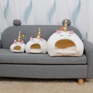 POPETPOP Warm Guinea Pigs Bed Unicorn Small Animal nest Guinea Pig Bed Accessories Cage Toys House Hamster Supplies Habitat Rat