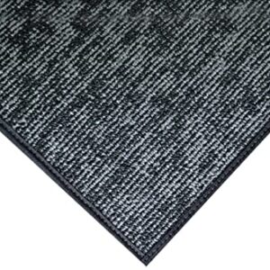 Furnish my Place Modern Indoor/Outdoor Commercial Black Rug, Modern Area Rug, Home Decor Mat, Pet-Friendly Carpet for Living Room, Playroom, Made in USA - 2' x 3' Rectangle