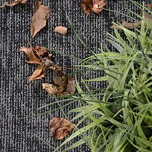 Furnish my Place Modern Indoor/Outdoor Commercial Black Rug, Modern Area Rug, Home Decor Mat, Pet-Friendly Carpet for Living Room, Playroom, Made in USA - 2' x 3' Rectangle