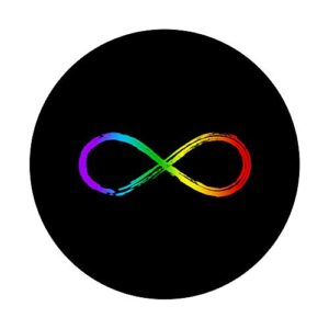 Infinity Symbol 8 LGBT Gay Pride Rainbow Math Eternity PopSockets Swappable PopGrip