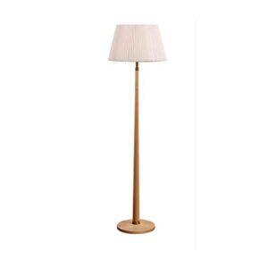 aveo floor lamp solid wood floor lamp simple modern bedroom bedside lamp standing light living room study reading lamp floor light floor light (color : b, size : remote control switches)