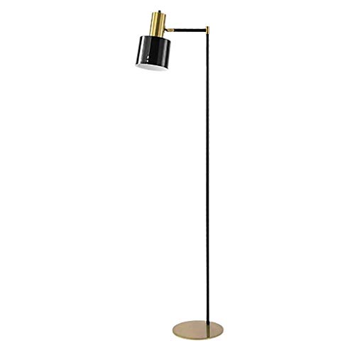 TANGIST Nordic Home, Novelty Floor Light-Floor Lamp Living Room Bedroom Study Modern Minimalist Bedside Lamp Vertical Uplighter/Black Modern Style Home Decoration (Color : Black)