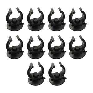 ZRM&E 10pcs Fish Tank Heating Rod Sucker Fixing Clip 35mm Aquarium Heater Suction Cups Suckers Clips Diving Lamp Suction Cup Silica Gel Sucker for Fish Tank