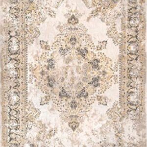 nuLOOM Vintage Medallion Jodee Area Rug, 4' x 6', Gold