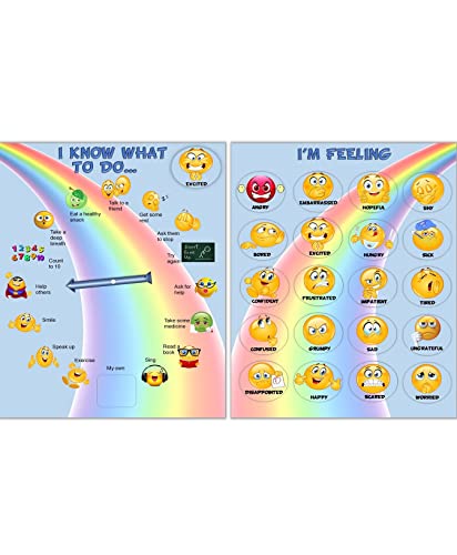 Thought-Spot I Know What to Do Feeling/Moods Products: Different Moods/Emotions; Autism; ADHD; Helps Kids Identify Feelings and Make Positive Choices (Moods/Feeling Poster)