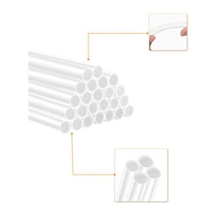 Yopay 100 Pack Plastic White Cake Dowel Rods, Tiered Cake Construction Rods, Cake Stacking Supporting Rods, 0.4 Inch Diameter, 9.5 Inch Length