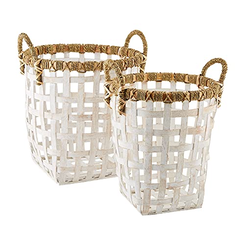 Mud Pie Rattan Basket Set