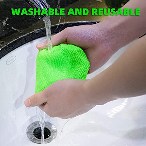 X XINDELL Windshield Glass Cleaning Tools, Microfiber Cloth Car Cleaning Tool with Extendable Handle and Reusable Cloth Auto Interior Accessories Glass Cleaner (Extendable)