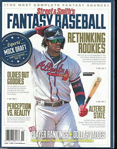 STREET & SMITH'S FANTASY BASEBALL MAGAZINE, RETHINKING ROOKIES ISSUE, 2020