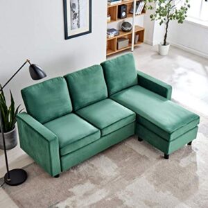 Cherry Tree Furniture Campbell 3-Seater Sofa with Reversible Chaise (Green)