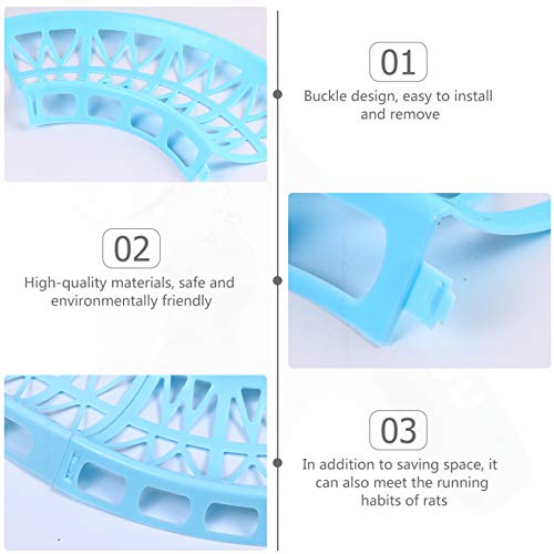 1 Hamster Runway Toy Set Hamster Exercise Toys Track Toy Small Animal Pet Track for Small Pets Hamsters Gerbils Hamster Running Ball Toy Mice Hamster Race Track