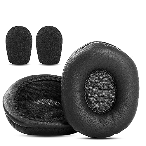 Acoustics AC204 Replacement Earpad Cups Cushions Compatible with Cyber Acoustics AC-104 AC-202B AC-204 AC-201 AC-840 AC-850 Headset Covers Foam (Style 2)