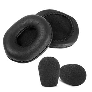 Acoustics AC204 Replacement Earpad Cups Cushions Compatible with Cyber Acoustics AC-104 AC-202B AC-204 AC-201 AC-840 AC-850 Headset Covers Foam (Style 2)