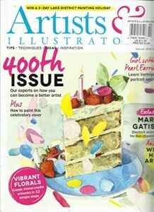 artists illustrator magazine, vibrant florals 400th issue february, 2019