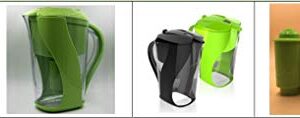 PURE GREEN Alkaline Water Filter Pitcher Increases Ph, Removes Chlorine, Heavy Metals, and Improves Taste. Holds 3.5 Liters.