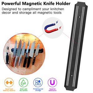 Magnetic Knife Storage Strip, Knife Holder, Knife Rack, Knife Strip, Kitchen Utensil Holder, Tool Holder, Multipurpose Magnetic Knife Rack（15 Inch ）