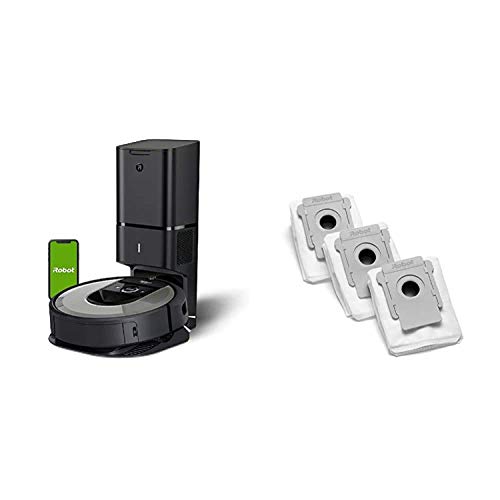 iRobot Roomba i6+ (6550) Robot Vacuum with Automatic Dirt Disposal-Empties Itself, Works with Alexa Authentic Replacement Parts- Clean Base Automatic Dirt Disposal Bags, 3-Pack