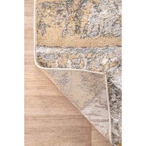 nuLOOM Leora Contemporary Area Rug, 4' x 6', Gold