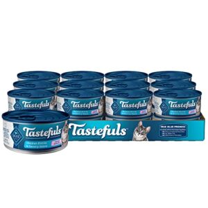 blue buffalo tastefuls natural tender morsels wet cat food, chicken entrée 5.5-oz cans (pack of 24)