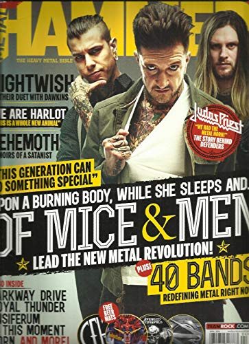 METAL HAMMER MAGAZINE, THE HEAVY METAL BIBLE APRIL, 2015 ALL 3 FREE GIFTS