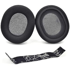 defean arctis 3 arctis 5 repair parts suit replacement ear pad and headband pad compatible with arctis 3, arctis 5 headset