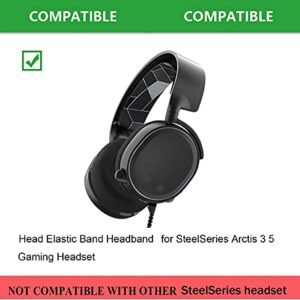 defean Arctis 3 Arctis 5 Repair Parts Suit Replacement Ear Pad and Headband Pad Compatible with Arctis 3, Arctis 5 Headset