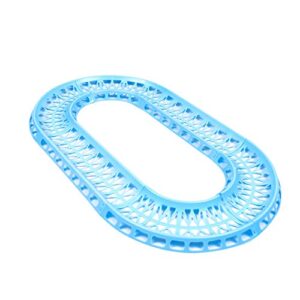 popetpop 6 pcs/set blue hamster track toy hamster exercise track toy rolling ball track for hamster small animal runway toy hamster interactive roller ball track toy