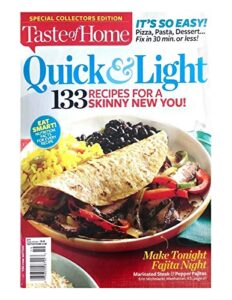 taste of home magazine, quick and light, spring 2014