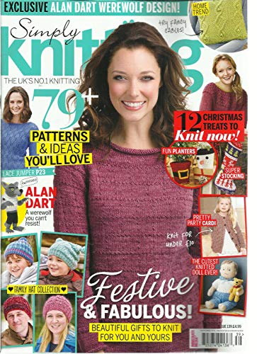 SIMPLY KNITTING, NOVEMBER, 2015 ISSUE 139 (SORRY, FREE GIFTS ARE MISSING)