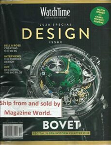 watch time magazine, the world of fine watches 2020 special design issue