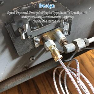 ChangTa Gas Fryer Thermopile Thermocouple 2-Wire Replacement for Imperial Elite Frymaster Dean Pitco and Italian FAGE Gas Pizza Oven