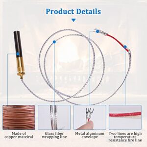 ChangTa Gas Fryer Thermopile Thermocouple 2-Wire Replacement for Imperial Elite Frymaster Dean Pitco and Italian FAGE Gas Pizza Oven