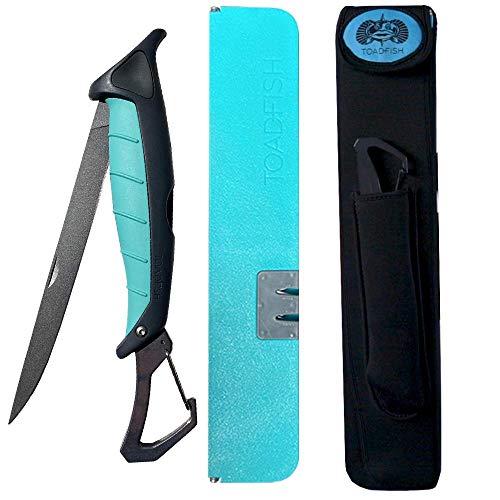 Toadfish Stowaway Fillet System, 7" Folding Fillet Knife, Regular Size Folding Cutting Board…