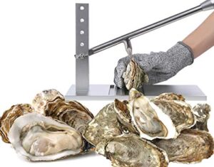 ropto oyster clam opener machine tool oyster shucker tool set - oyster shucking knife board seafood opener tool set
