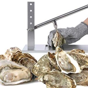 ROPTO Oyster Clam Opener Machine Tool Oyster Shucker Tool Set - Oyster Shucking Knife Board Seafood Opener Tool Set