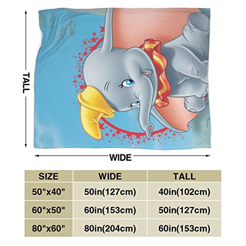 Dum-Bo Warm Comfortable and Soft Sherpa Flannel Throw Blanket, Suitable for All Seasons Various Sizes Suitable for Men Women and Children